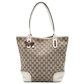 Bolso Tote Gucci GG Canvas Princy Blanco Blanco