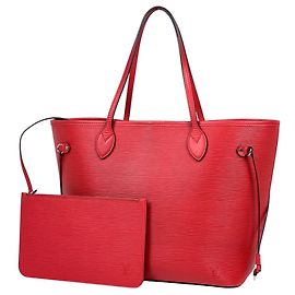 Sac cabas Louis Vuitton Neverfull MM Rouge