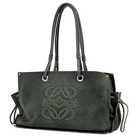 Borsa a tracolla Loewe Anagram Marrone Verde