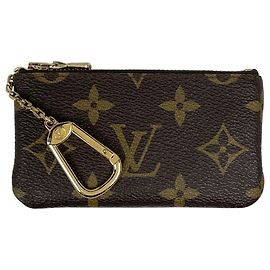 Louis Vuitton Pochette Clé Geldbörse/Münzbeutel Braun