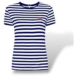 Loewe Striped Logo T-Shirt White Dark blue