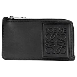 Loewe Black Leather Card Case Black