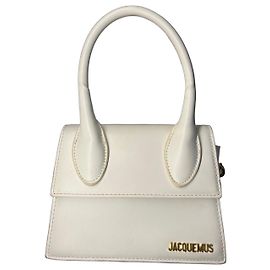 Jacquemus Le Chiquito Bolsa de Couro Branco