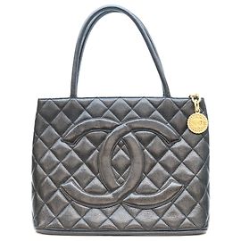 Chanel Black Caviar Leather Reissue Tote Bag Black