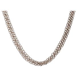 Tiffany & Co. Collana lunga Elsa Peretti Somerset Mesh Argento Rosa