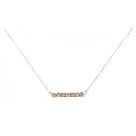 Autre Marque Collier en diamant Au750 Doré