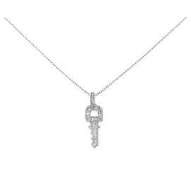 Autre Marque Colar de Diamantes Au750 Prata