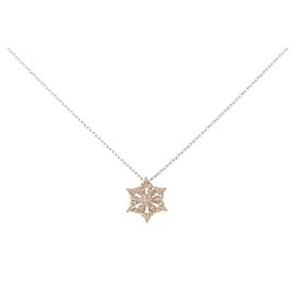 Autre Marque Collier en or rose K10 et diamants Rose