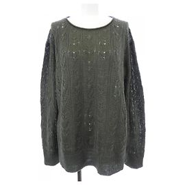Theory Knit Top Brown Khaki