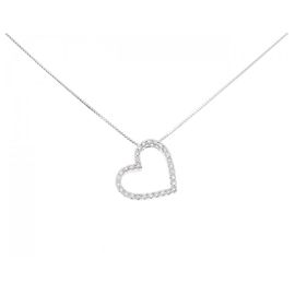 Autre Marque Diamantenhalskette Au750 Silber
