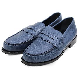 Mocassins Sorbonne en cuir Epi Louis Vuitton Bleu