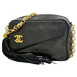 Borsa a tracolla Chanel Matelassé Nero