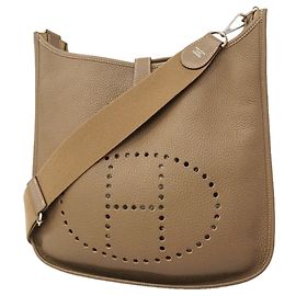 Hermès Borsa a tracolla Hermes Evelyne 3GM Taupe