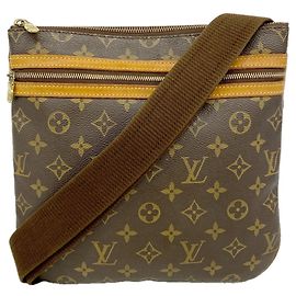 Borsa a tracolla Louis Vuitton Monogram Pochette Bosphore Marrone
