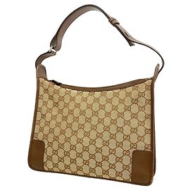 Bolsa de Ombro Gucci Bege Bege