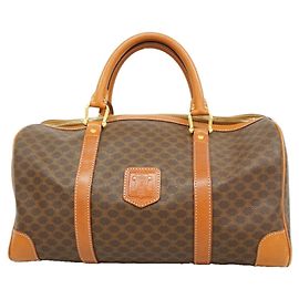 Autre Marque Bolsa Boston Celine Macadam Castanho PVC Marrom