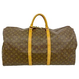 Sac Louis Vuitton Boston Monogram Keepall 60 Marron