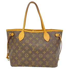 Sac cabas Louis Vuitton Monogram Neverfull PM Marron