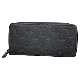 Louis Vuitton Monogram Shadow Zippy Wallet Black