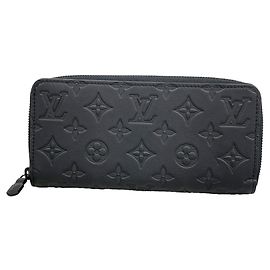 Portafoglio Zippy Louis Vuitton Monogram Shadow Nero