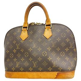 Sac à main Louis Vuitton Alma Monogram Marron