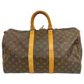 Bolsa Boston Louis Vuitton Monogram Keepall 45 Marrom