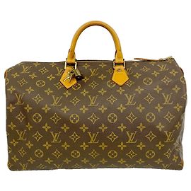 Borsa a mano Louis Vuitton Monogram Speedy 40 Marrone