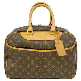 Borsa Louis Vuitton Monogram Deauville Marrone