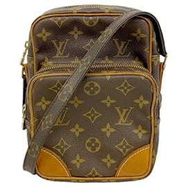 Borsa a tracolla Louis Vuitton Monogram Amazon Marrone