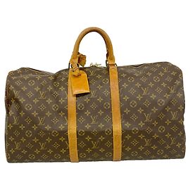 Louis Vuitton Boston Monogram Keepall 55 Marron