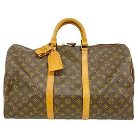 Bolsa Louis Vuitton Boston Monogram Keepall 50 Marrom
