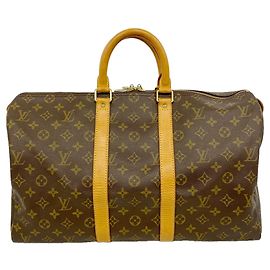 Louis Vuitton Boston Monogram Keepall 45 Marrom