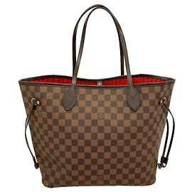 Saco Tote Louis Vuitton Damier Neverfull MM N51105 Ebene Damier ebene
