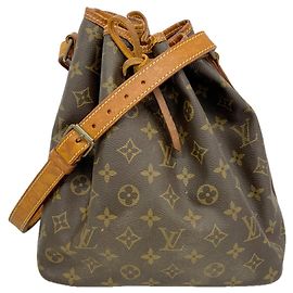 Borsa a tracolla Louis Vuitton Monogram Petit Noé Marrone