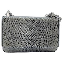 Bolsa de Ombro Prada Cinza Marrom