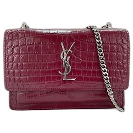 Borsa a tracolla Yves Saint Laurent Paris Sunset Rosso