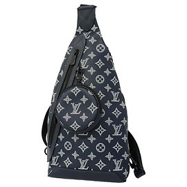 Sac Duo Sling Monogram Shadow Louis Vuitton Blanc