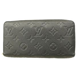 Portefeuille Zippy Louis Vuitton Monogram Empreinte Noir