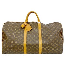 Louis Vuitton Boston Monogram Keepall 60 Marrom