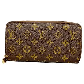 Cartera Larga Zippy Monogram Louis Vuitton Castaño