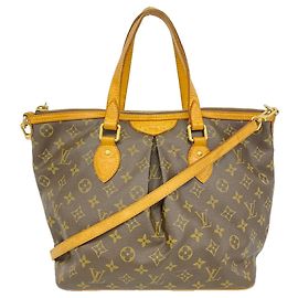 Saco Tote Louis Vuitton Monogram Palermo PM Marrom