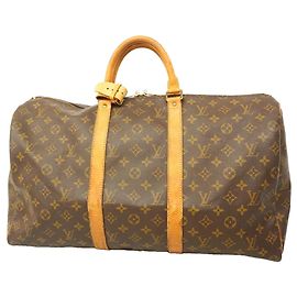 Louis Vuitton Boston Monogram Keepall 50 Marrone