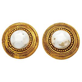 Orecchini a clip Chanel Gold D'oro