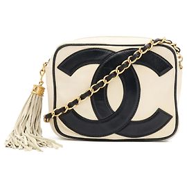 Borsa a catena Chanel Coco Mark Nero Crudo