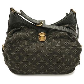 Bolsa de Ombro Louis Vuitton Monogram Denim XS Preto