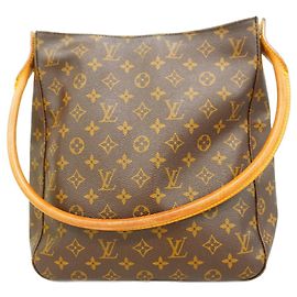 Borsa a tracolla Louis Vuitton Monogram Looping GM Marrone