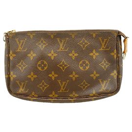 Sac Louis Vuitton Monogram Pochette Accessoires Marron