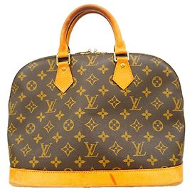 Sac à main Louis Vuitton Alma Monogram Marron