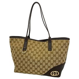 Borsa Tote Gucci GG Canvas Marrone Beige