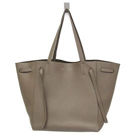 Céline Borsa Tote in pelle Celine Cabas Phantom Small da donna Grigio